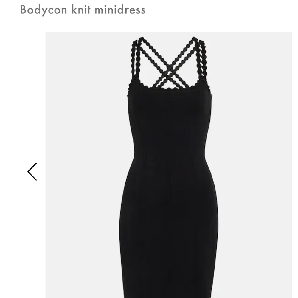 Victoria Beckham scalloped strap mini dress